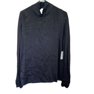 Bella Dahl NEW black long sleeve cowl neck Medium keyhole back